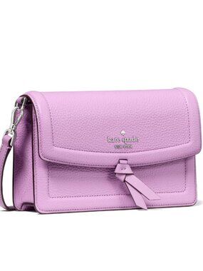 New Kate Spade Knott Mini Crossbody Bag Pebble Leather Wisteria